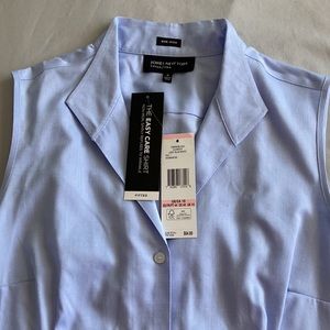 NWT, Calvin Klein, sleeveless office top, Blue size 10